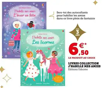Hyper U Livres collection j’habille mes amies offre