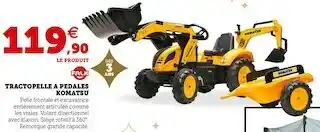 Hyper U Falk tractopelle a pedales komatsu offre