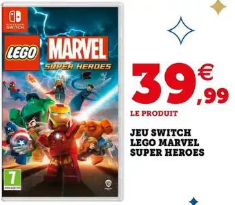 Hyper U Jeu switch lego marvel super heroes offre