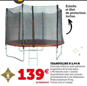 Hyper U Trampoline ø 2,44 m offre