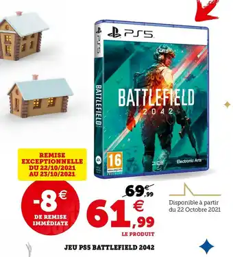 Hyper U Sony jeu ps5 battlefield 2042 offre
