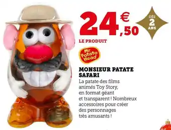 Super U Mr potato head monsieur patate safari offre