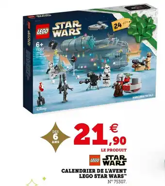 Super U Lego / star wars calendrier de l’avent offre