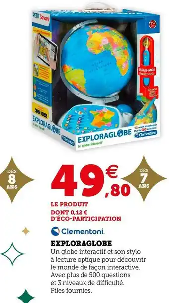 Super U Clementoni exploraglobe offre