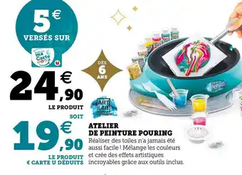 Super U Art lab atelier de peinture pouring offre