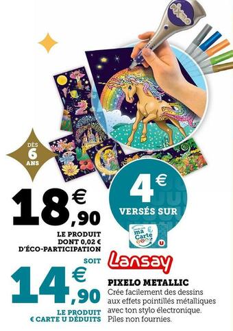 Lansay pixelo metallic