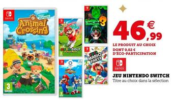 Super U Jeu nintendo switch offre