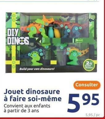 Jouet dinosaure à faire soi-même