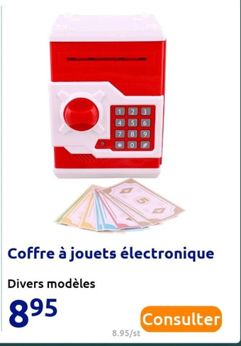 Action Coffre à jouets électronique offre