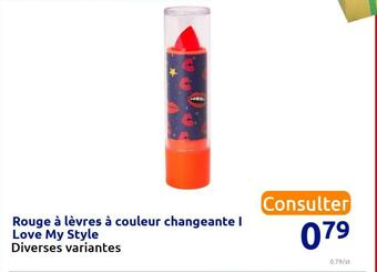 Action Rouge à lèvres à couleur changeante i love my style offre