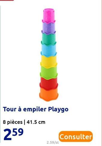 Action Playgo tour à empiler offre