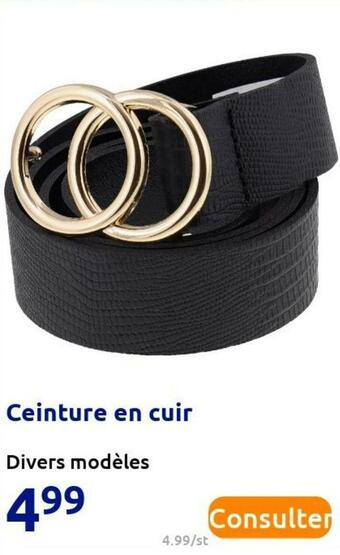 Action Ceinture en cuir offre