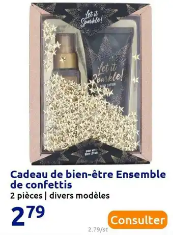 Action Cadeau de bien-être ensemble de confettis offre