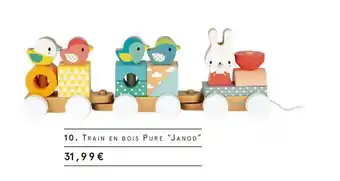 Monoprix Janod train en bois pure offre
