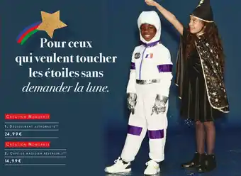 Déguisement astronaute/cape de magicienré versible