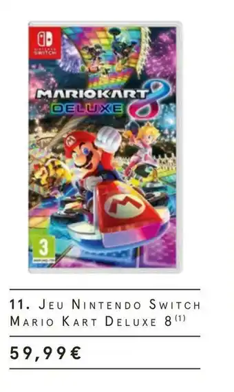 Monoprix Mario jeu nintendo switch mario kart deluxe 8 offre
