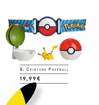 Monoprix Pokémon ceinture pokéball offre