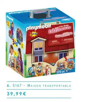 Monoprix Playmobil 5167-maison transportable offre