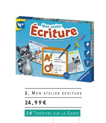 Mon atelier écriture