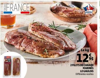 Auchan Le gaulois 2 filets de canard marinés offre