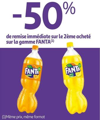 Auchan Fanta bon plan sur la gamme fanta offre