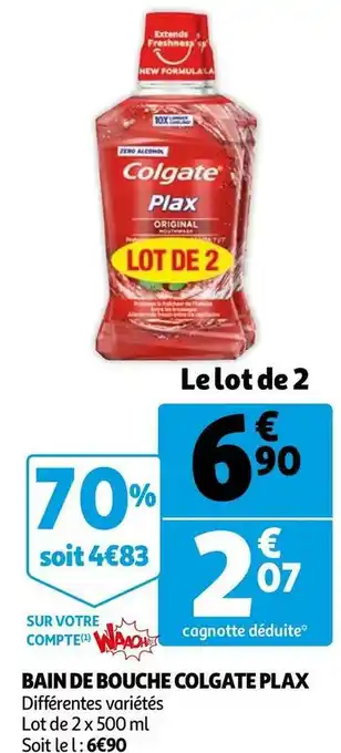 Auchan Colgate bain de bouche offre