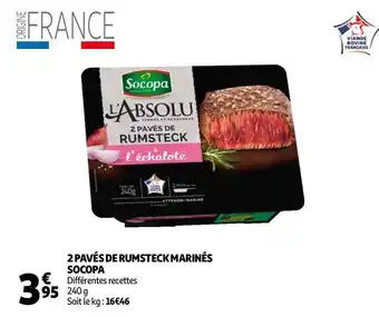 Socopa 2 pavés de rumsteck marinés