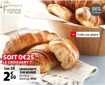 Auchan Croissant pur beurre offre