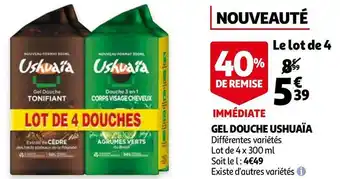 Auchan Ushuaia gel douche offre