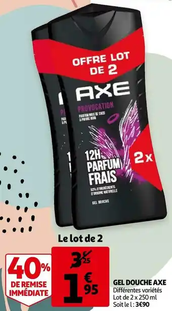 Auchan Axe gel douche offre