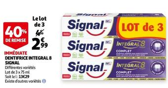 Auchan Signal dentifrice integral 8 offre
