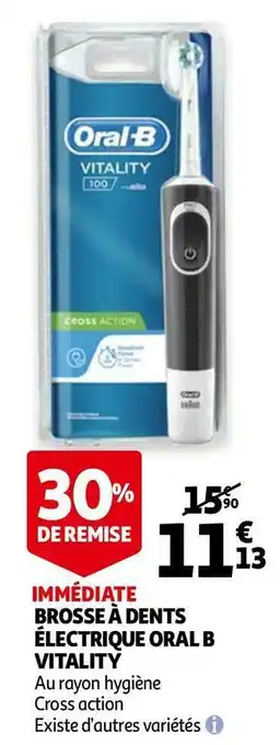 Auchan Oral-b brosse à dents électrique vitality offre