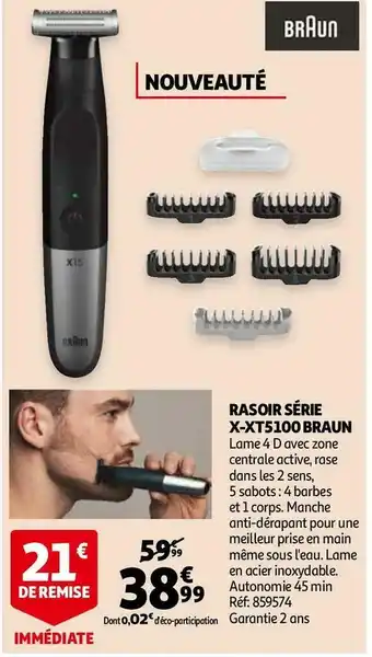 Auchan Rasoir série x-xt5100 braun offre