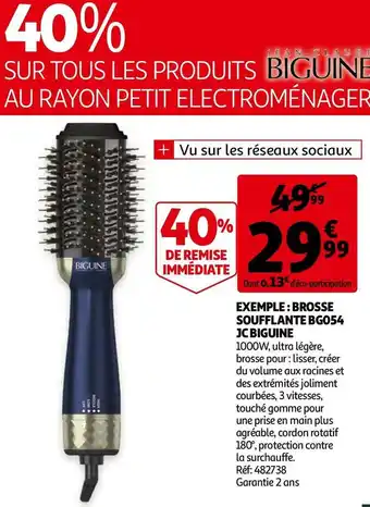 Auchan Biguine brosse soufflante bg054 jc offre