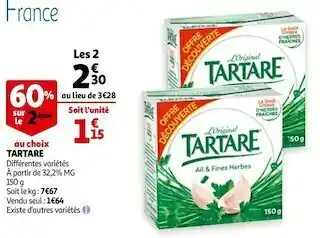 Auchan Tartare tartare offre
