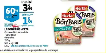 Auchan Herta le bon paris offre