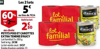 Auchan D'aucy petits pois et carottes extra tendre offre