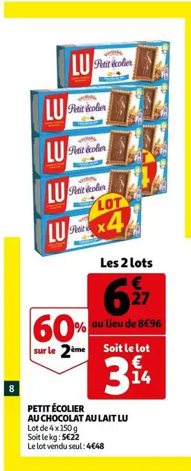 Lu petit écolier au chocolat au lait