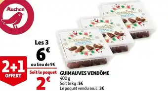 Auchan Vendôme offert guimauves offre