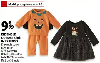 Auchan In extenso ensemble ou robe bébé offre