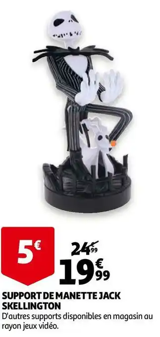 Auchan Support de manette jack skellington offre