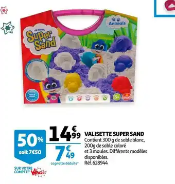 Auchan Valisette super sand offre