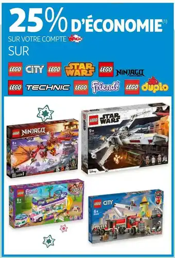 Auchan Lego bon plan sur les produits de la marque lego offre