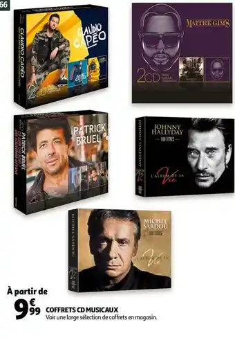 Auchan Coffrets cd musicaux offre