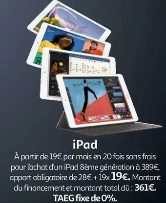 Auchan Apple ipad offre