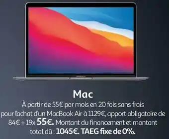 Auchan Apple mac offre