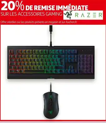 Auchan Razer bon plan sur les accessoires gaming de la marque razer offre