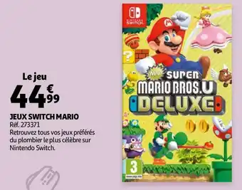 Auchan Jeux switch mario offre