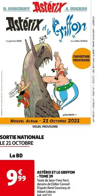 Auchan Astérix et le griffon - tome 39 offre