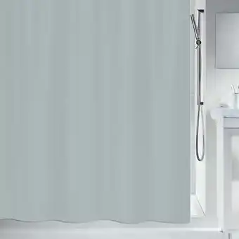 Bricorama Spirella Rideau de douche Polyester PRIMO 240x200cm Gris offre